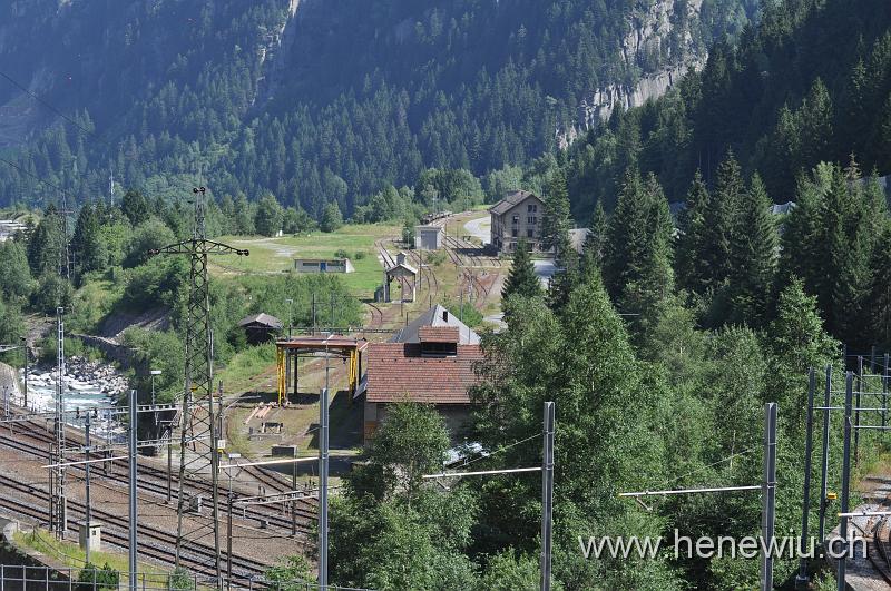 DSC_0478.JPG - Station Göschenen, der nicht elektrifizierte Teil ( Militär)